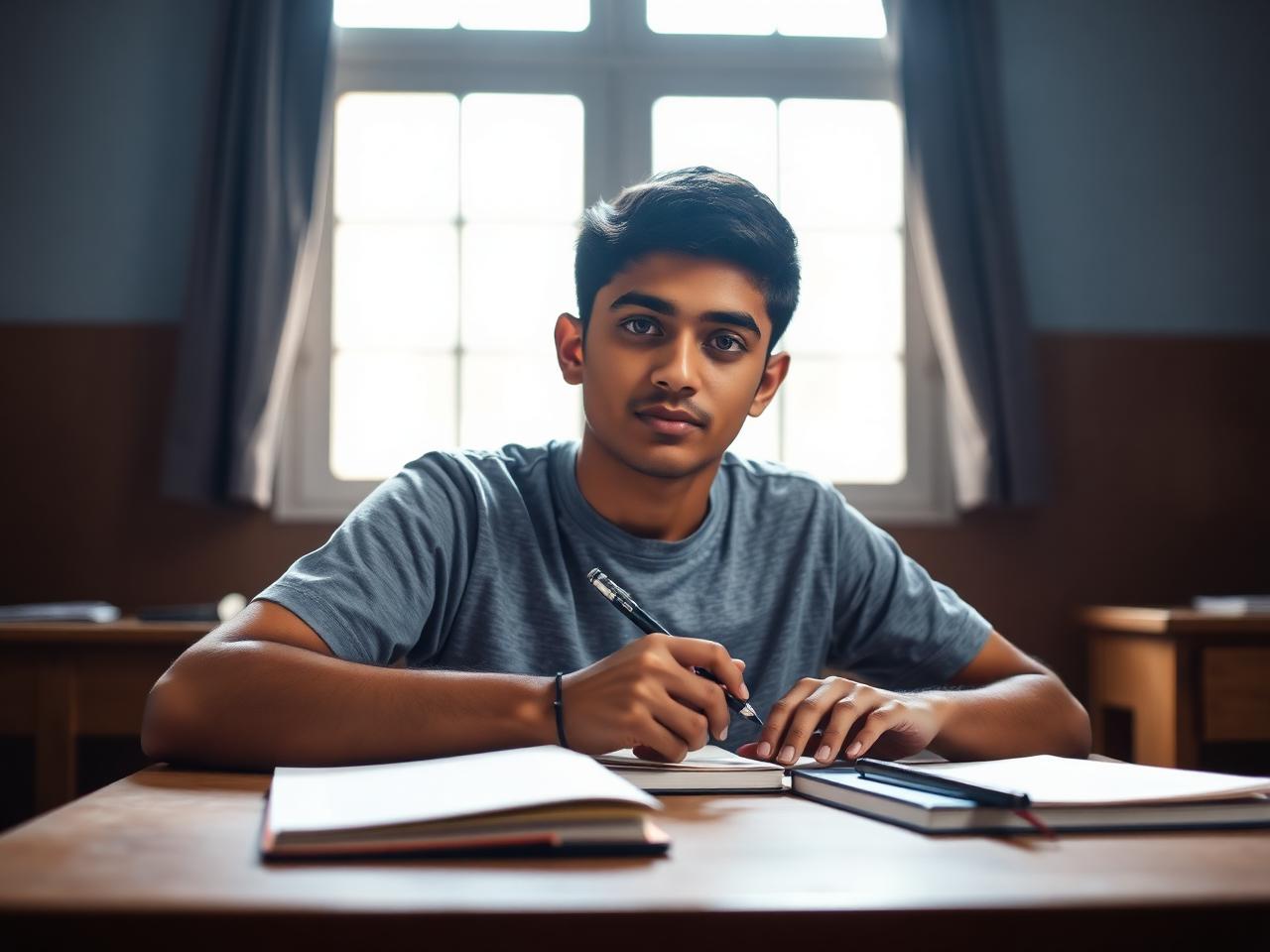 NDA aspirant preparing outdoors